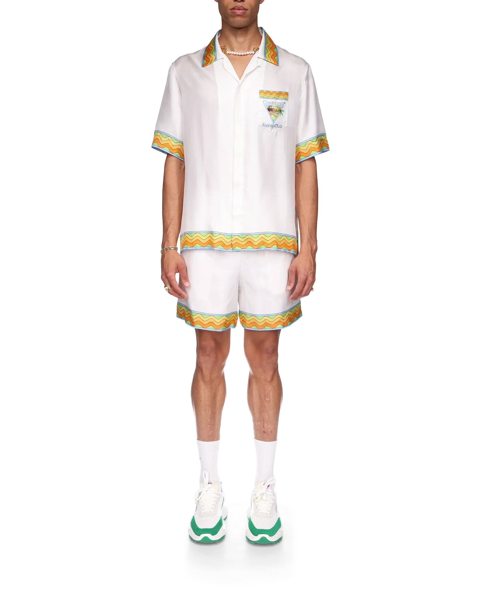 Camisa de seda del Club de Tenis Afrocubista