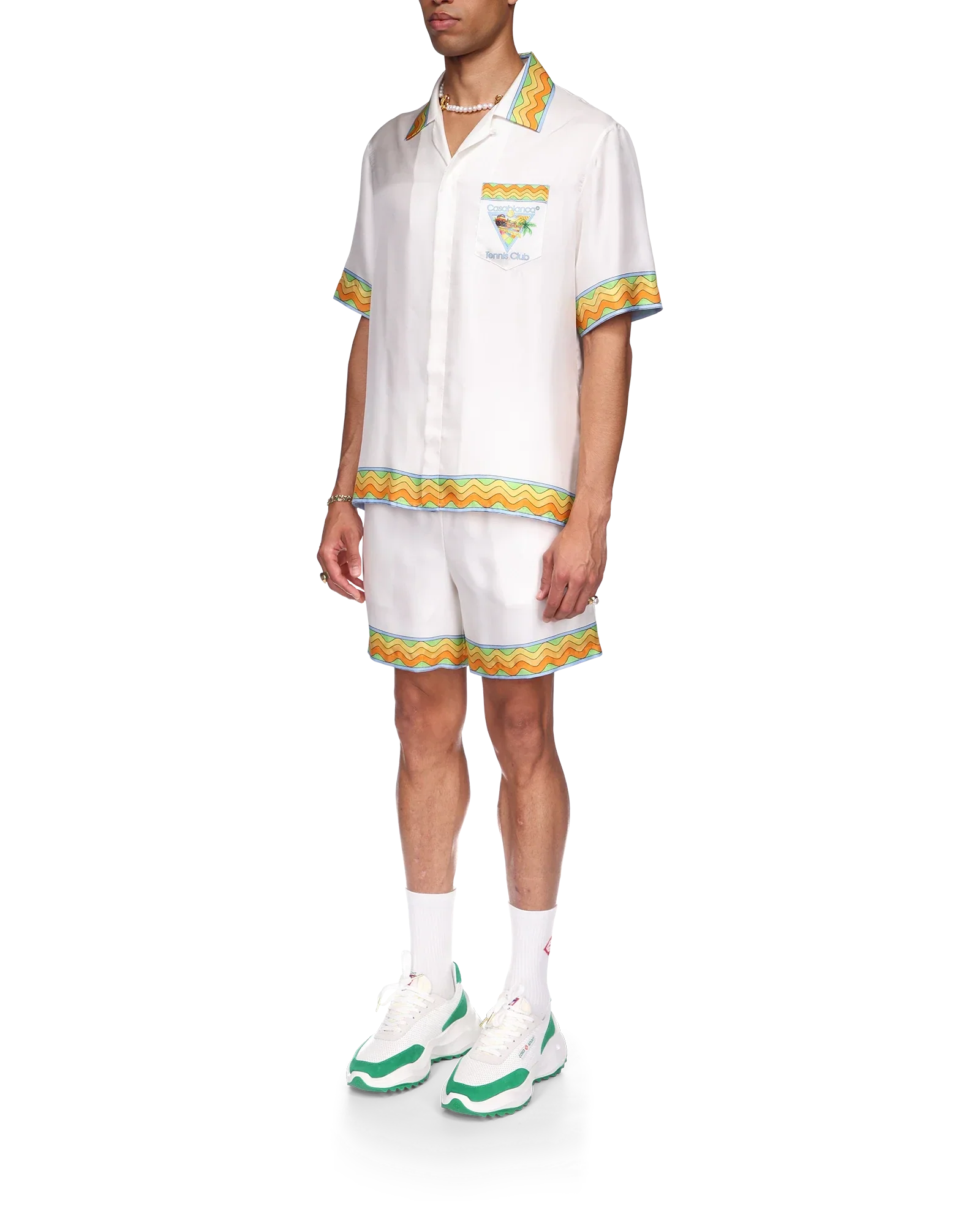 Camisa de seda del Club de Tenis Afrocubista