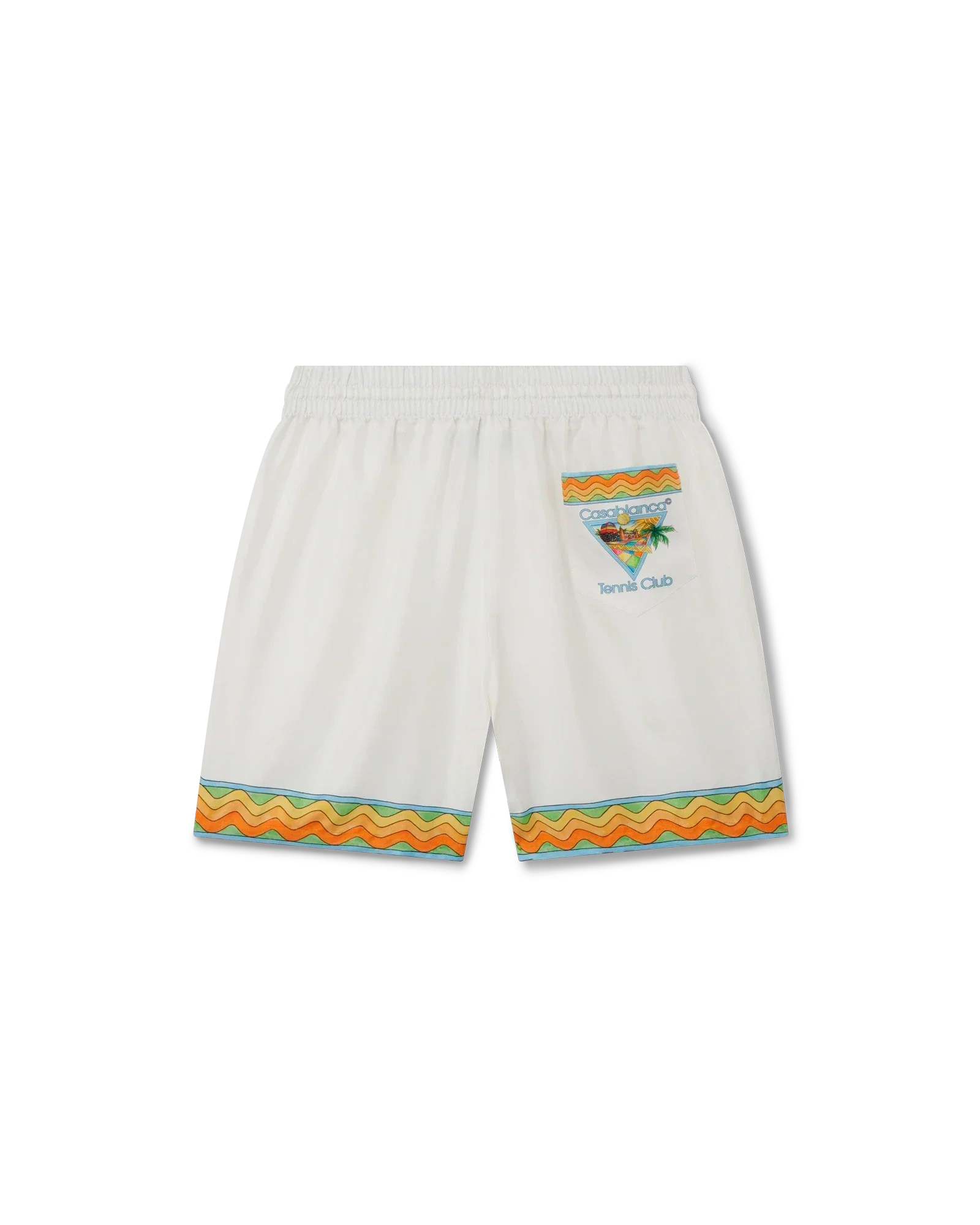 Pantalones cortos de seda del Afro Cubism Tennis Club