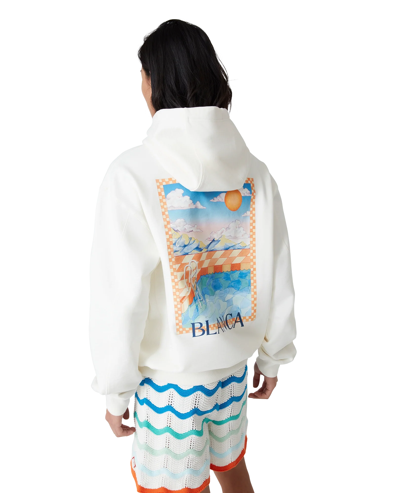 Sudadera con capucha de piscina surrealista