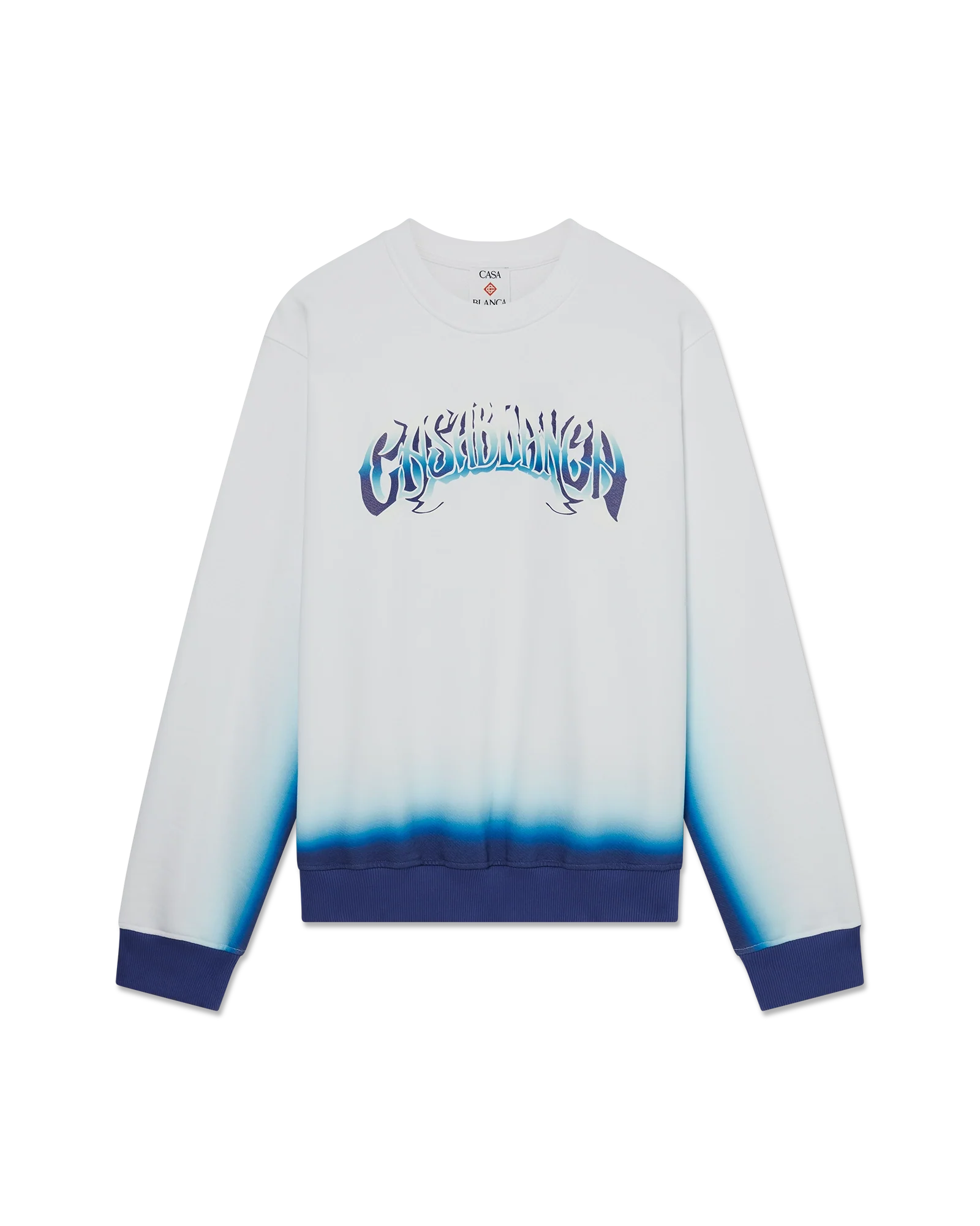 Sudadera azul descolorida