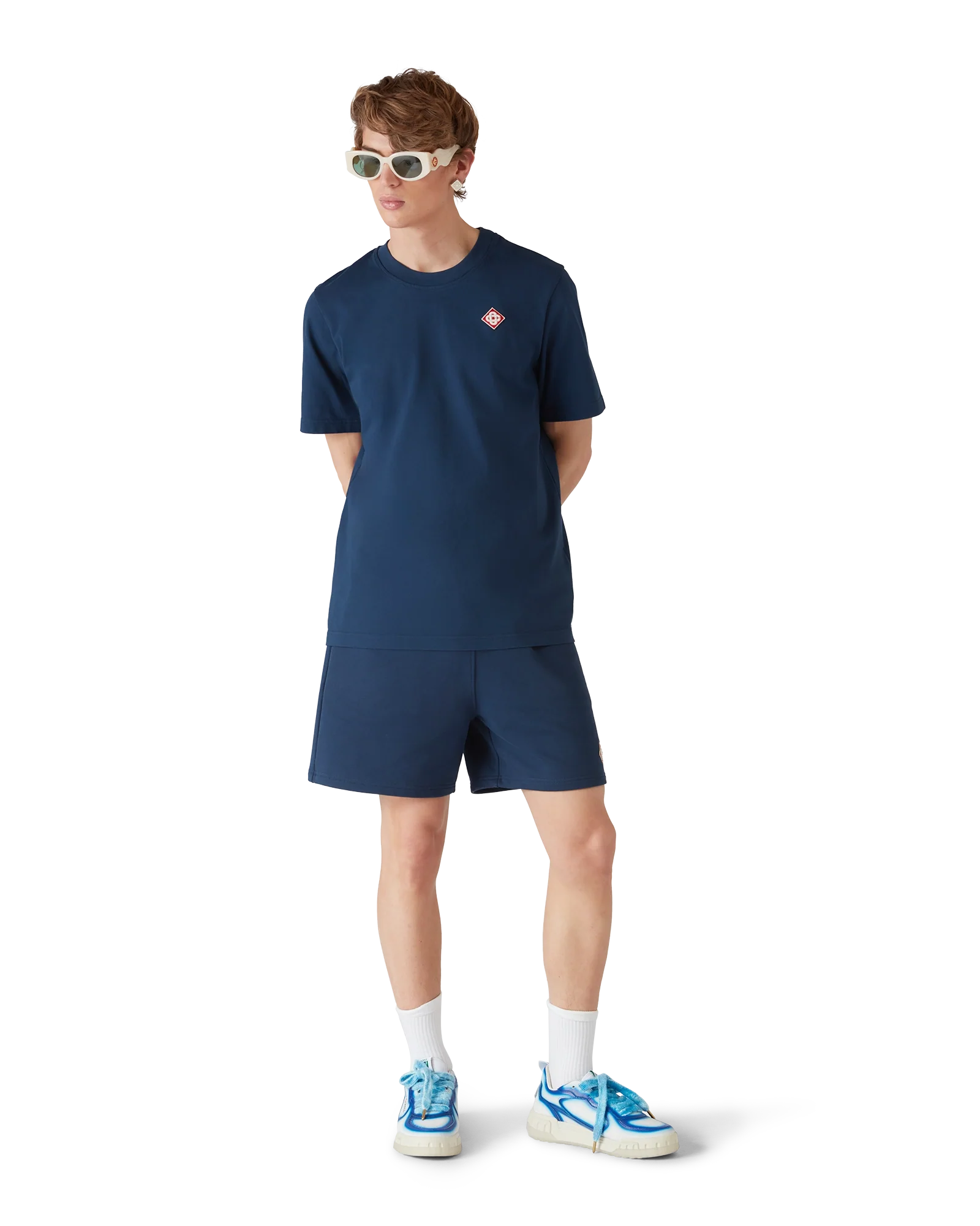 Pantalones cortos deportivos con logotipo de diamante