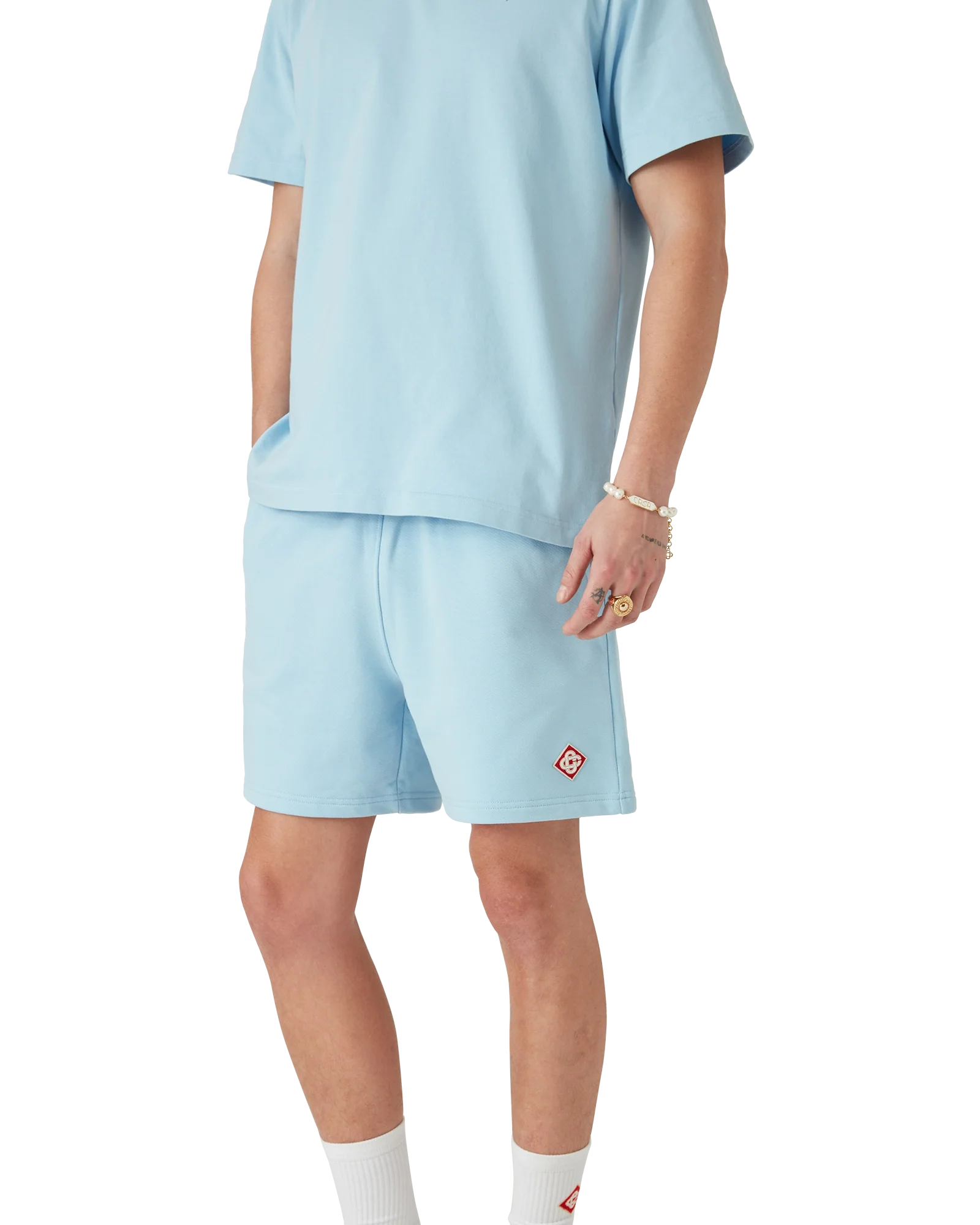 Pantalones cortos deportivos con logotipo de diamante