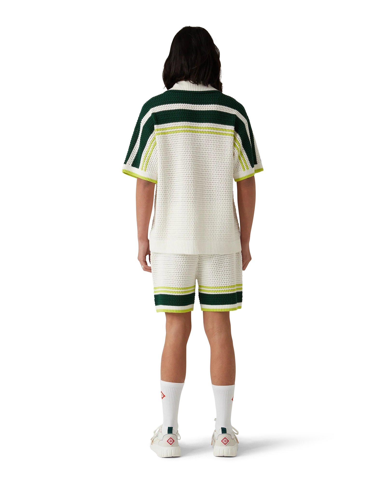 Pantalones cortos de tenis de crochet