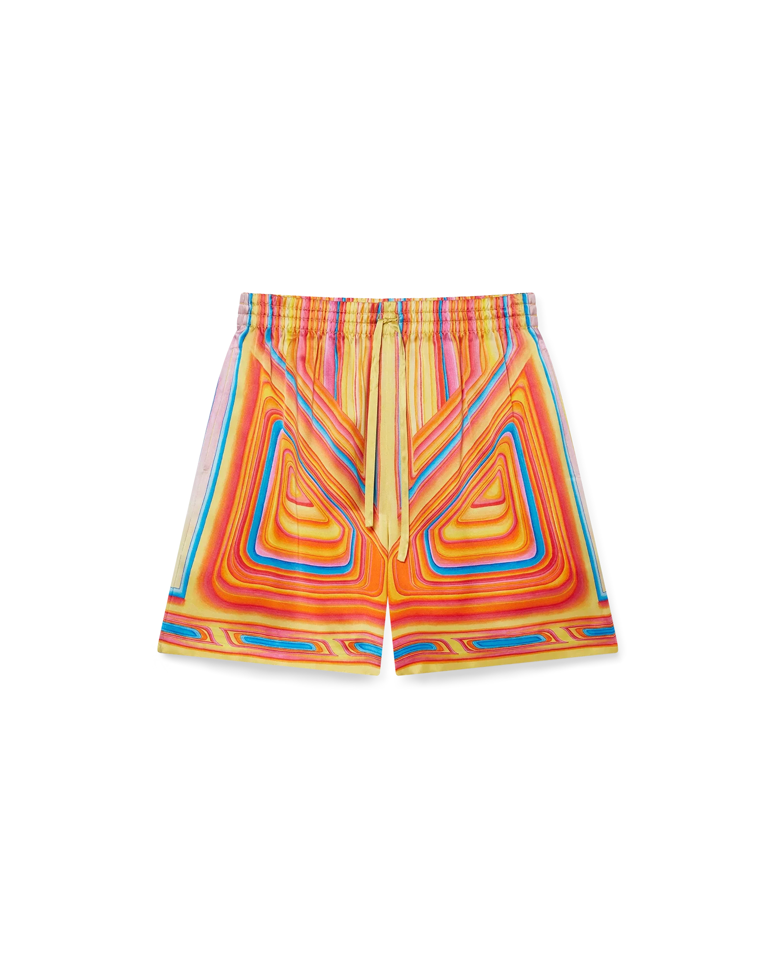 Pantalones cortos de seda de corte bajo