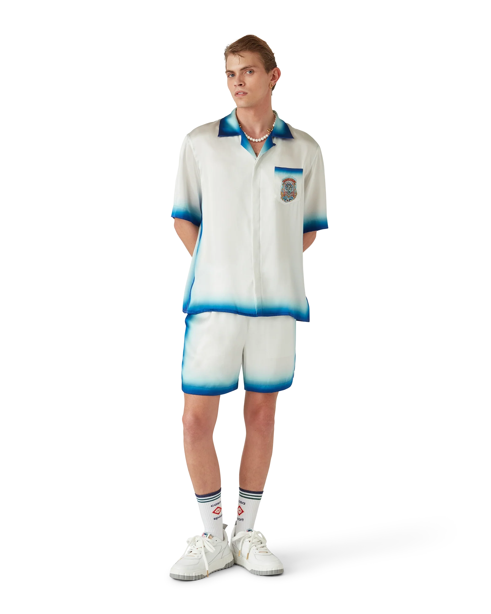 Pantalones cortos de seda de skate de Casa Way