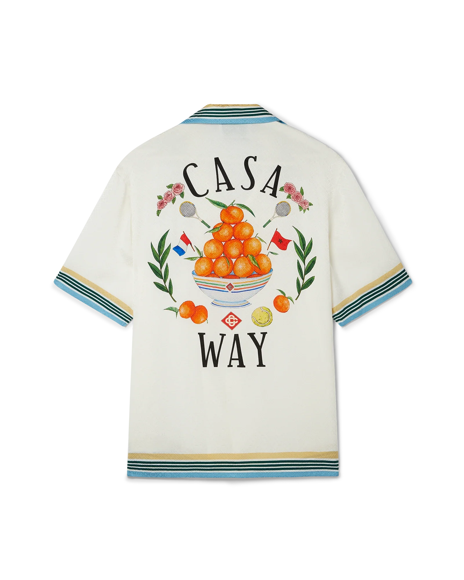 Camisa de seda de manga corta Casa Way