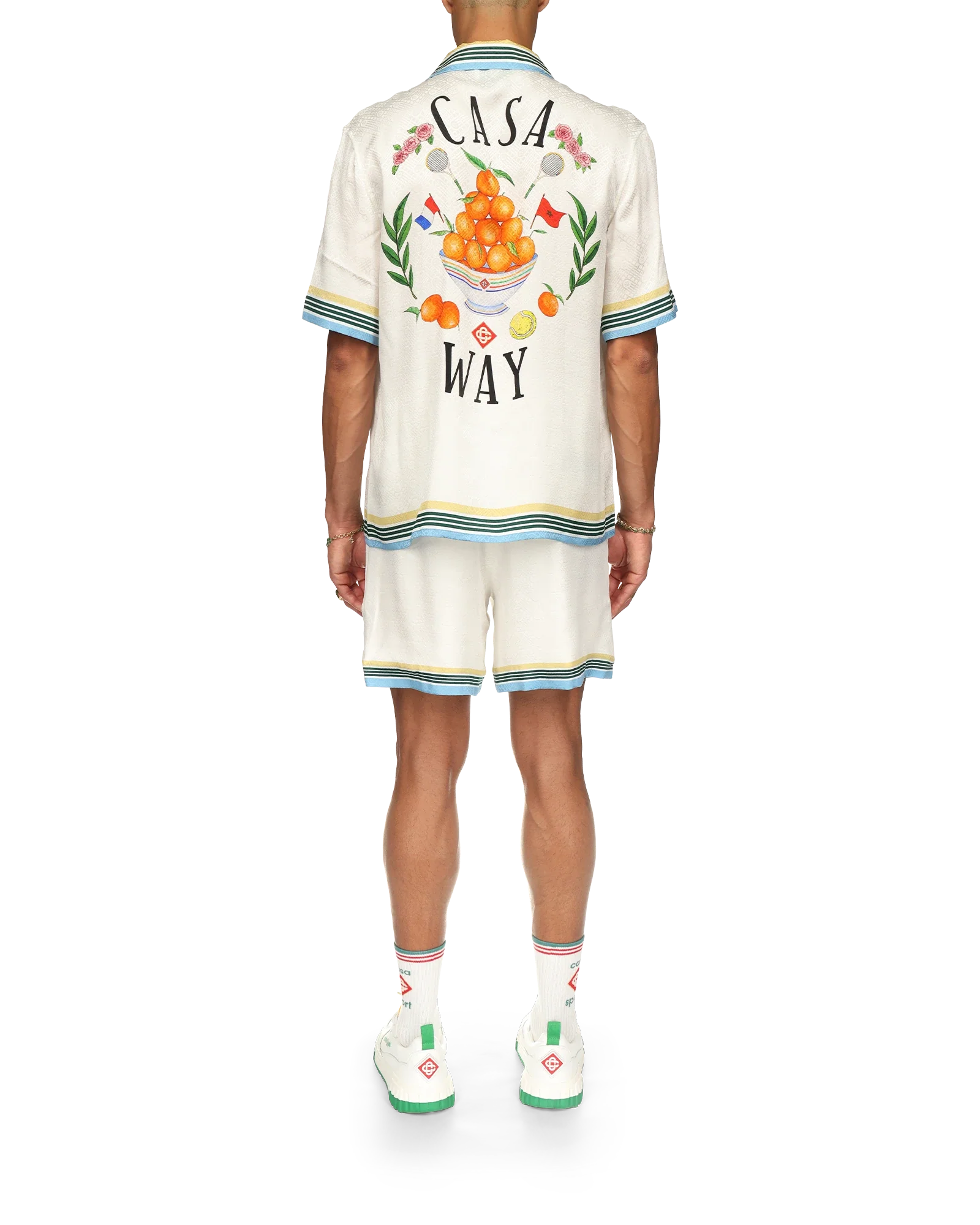 Camisa de seda de manga corta Casa Way