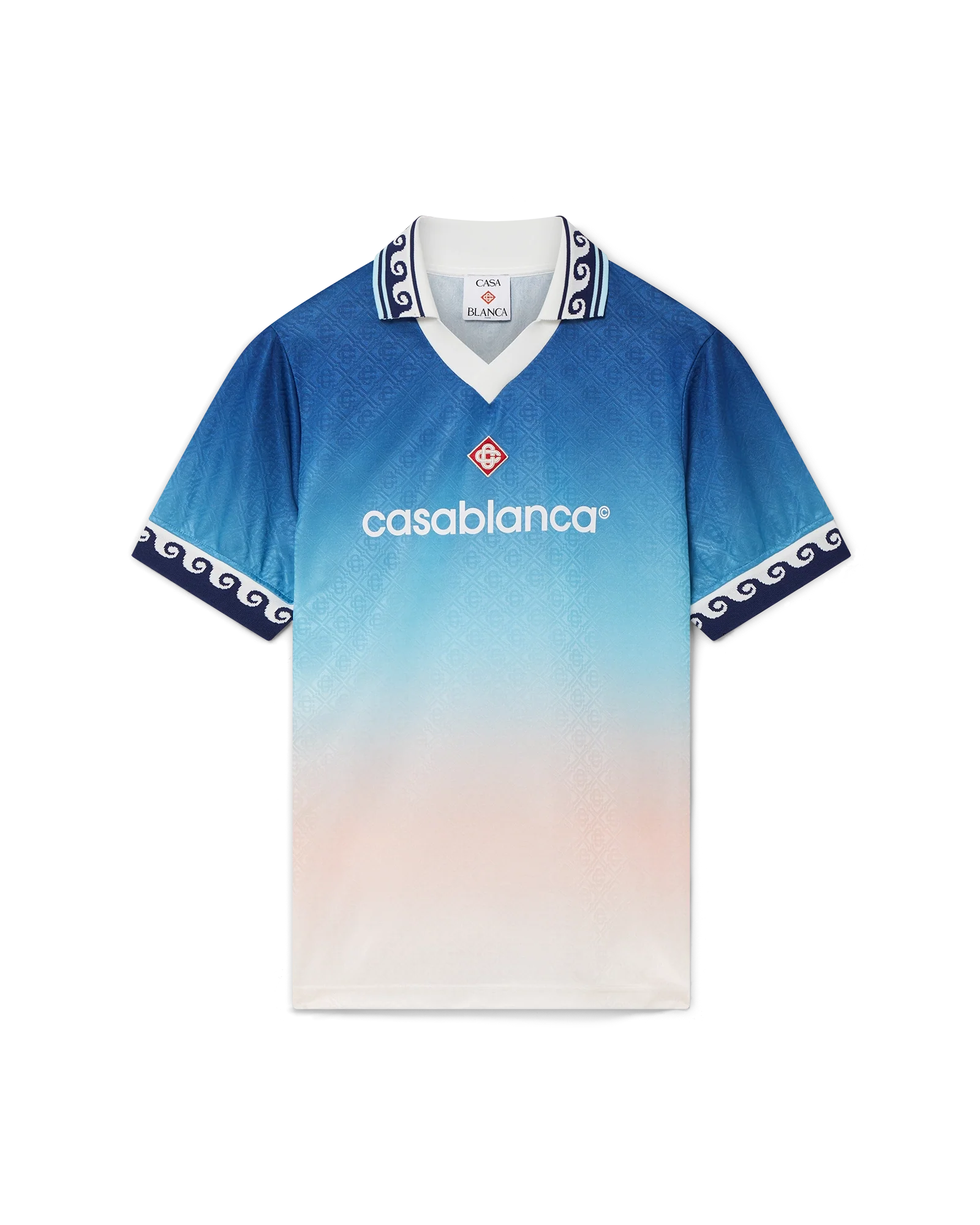 Camiseta de fútbol con degradado de jacquard