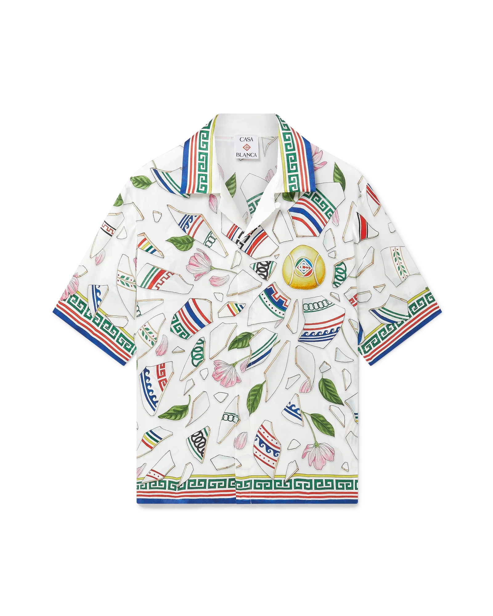 Camisa de seda de manga corta Le Vase Brise