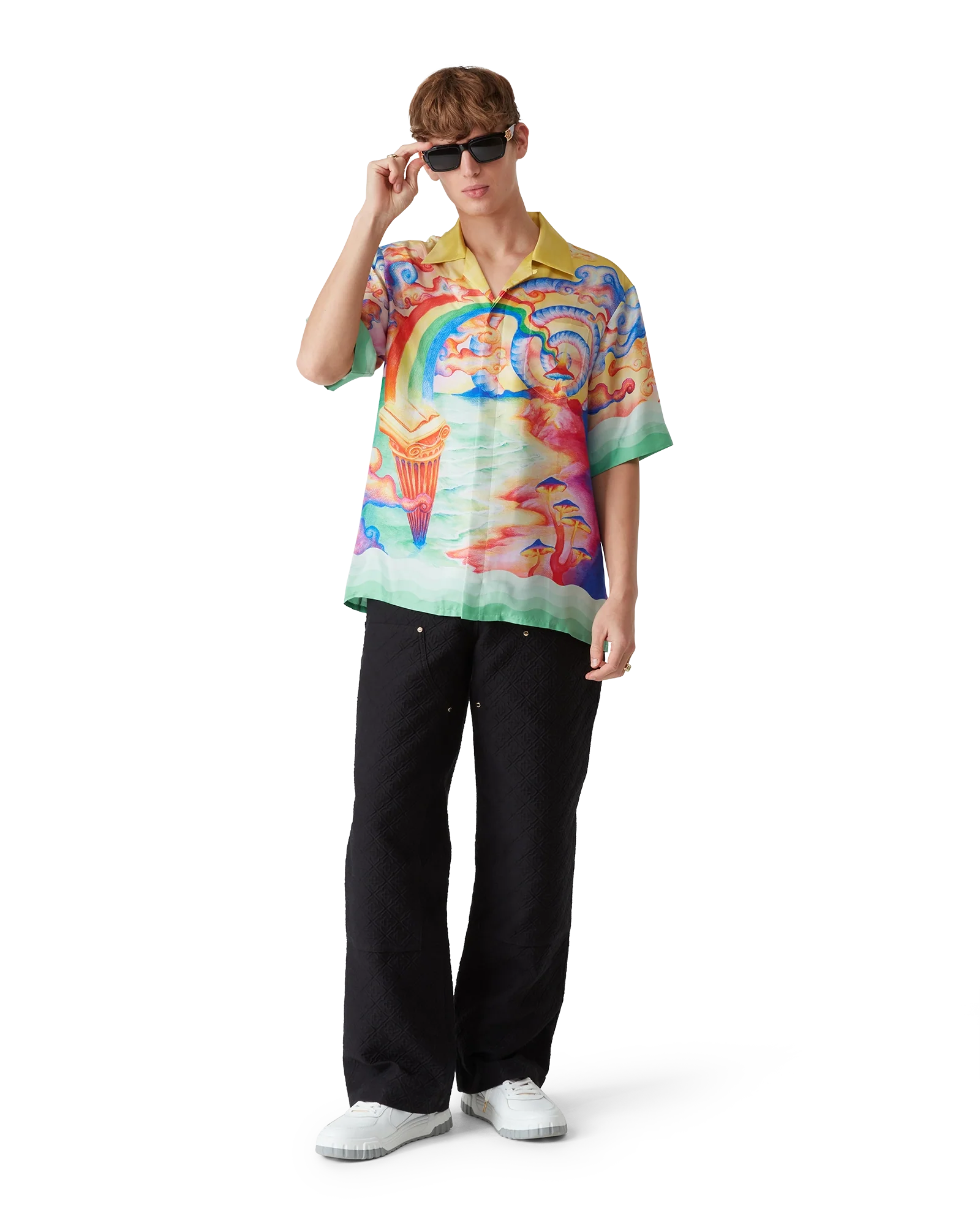 Camisa de seda de manga corta Nature's Teacher