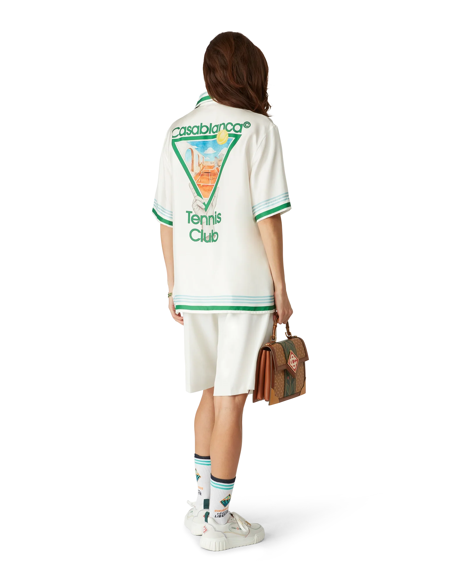 Camisa de seda de manga corta Metaphysical Tennis Icon
