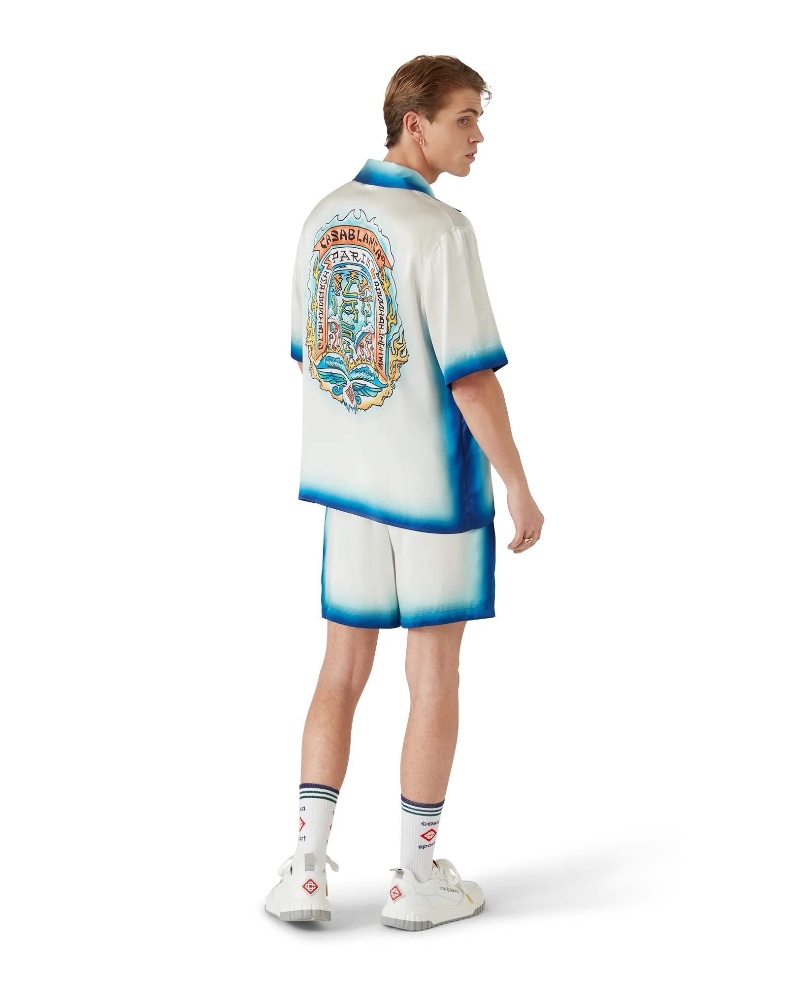 Camisa de seda de manga corta Casa Way Skate