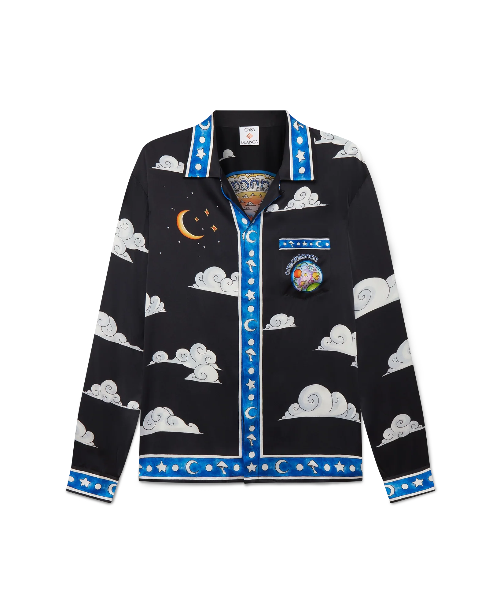 Camisa de seda de manga larga Los Cuatro Elementos