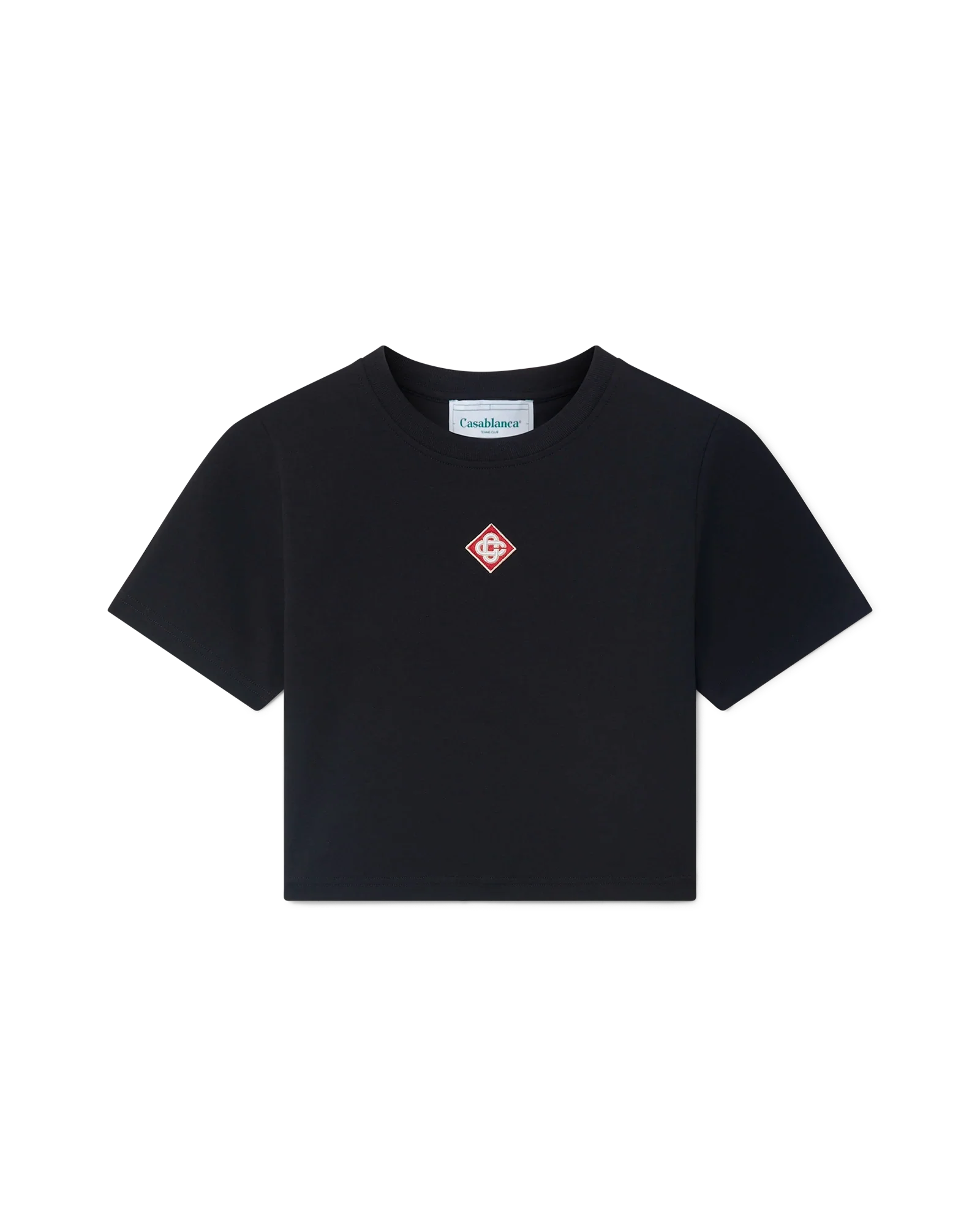 Camiseta elástica con logotipo de diamante