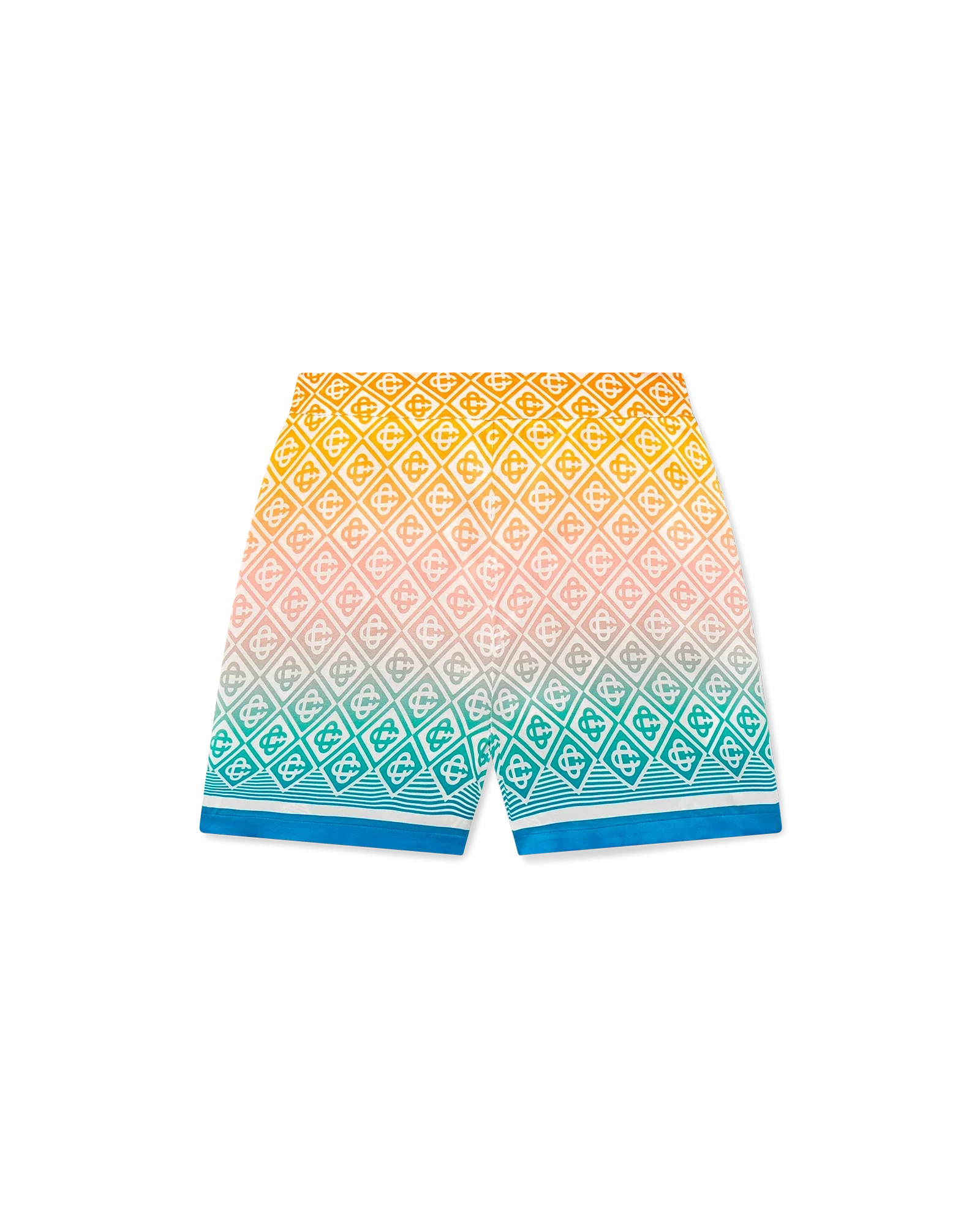 Pantalones cortos de seda con monograma degradado