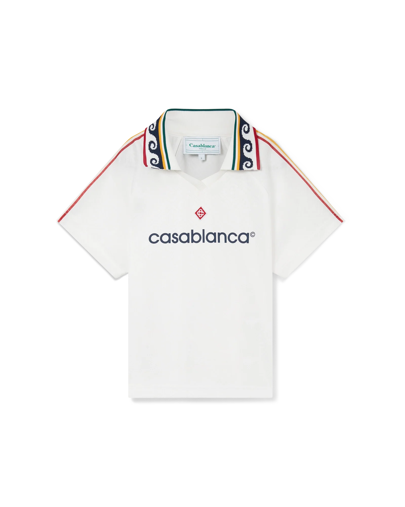 Camiseta de fútbol con monograma jacquard