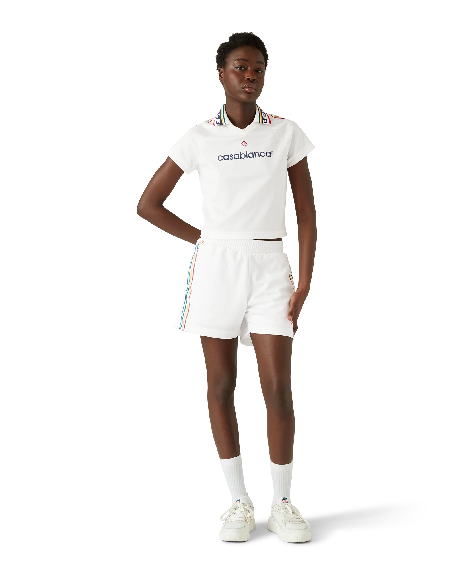 Camiseta de fútbol con monograma jacquard