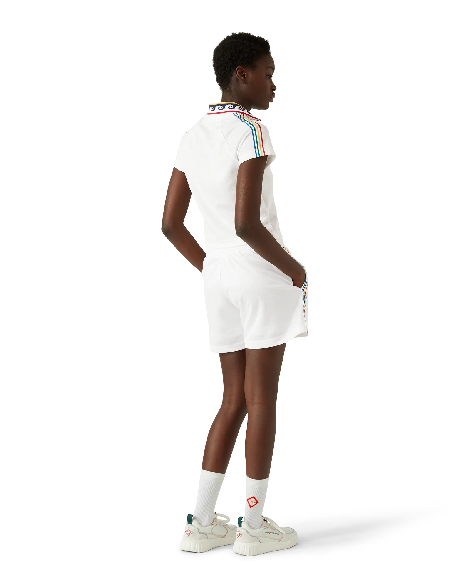 Camiseta de fútbol con monograma jacquard