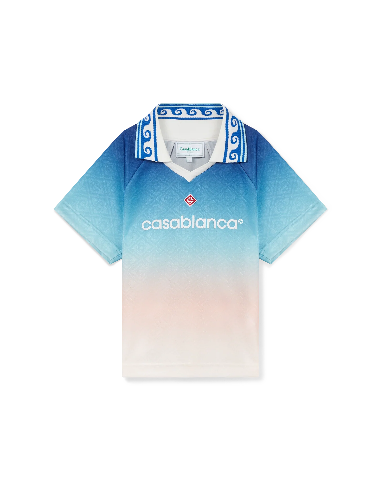 Camiseta de fútbol con monograma jacquard