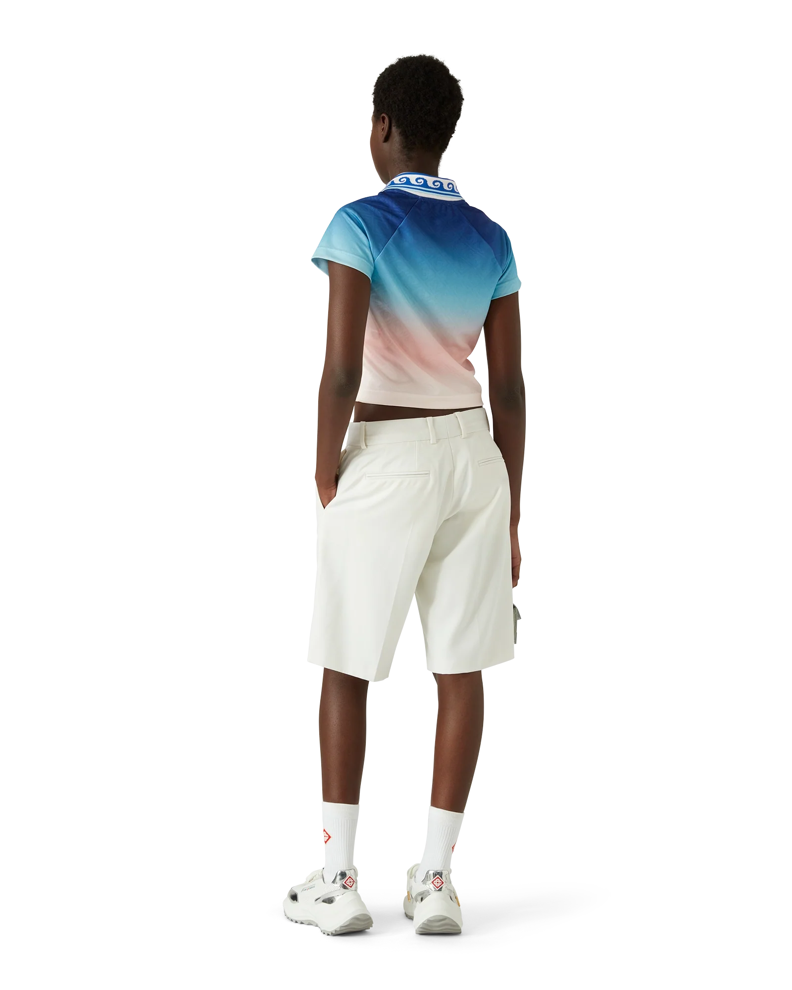 Camiseta de fútbol con monograma jacquard