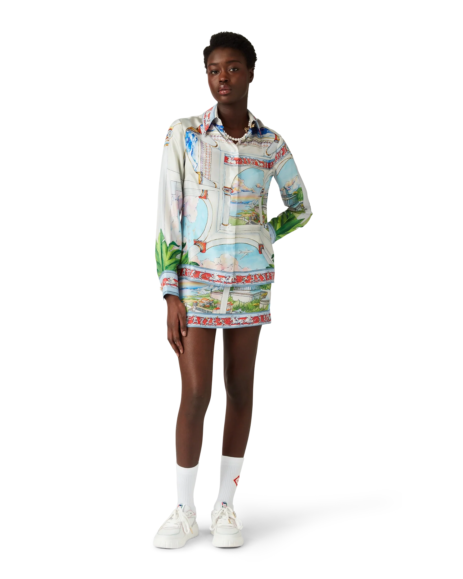 Camisa de seda de manga larga Le Passage