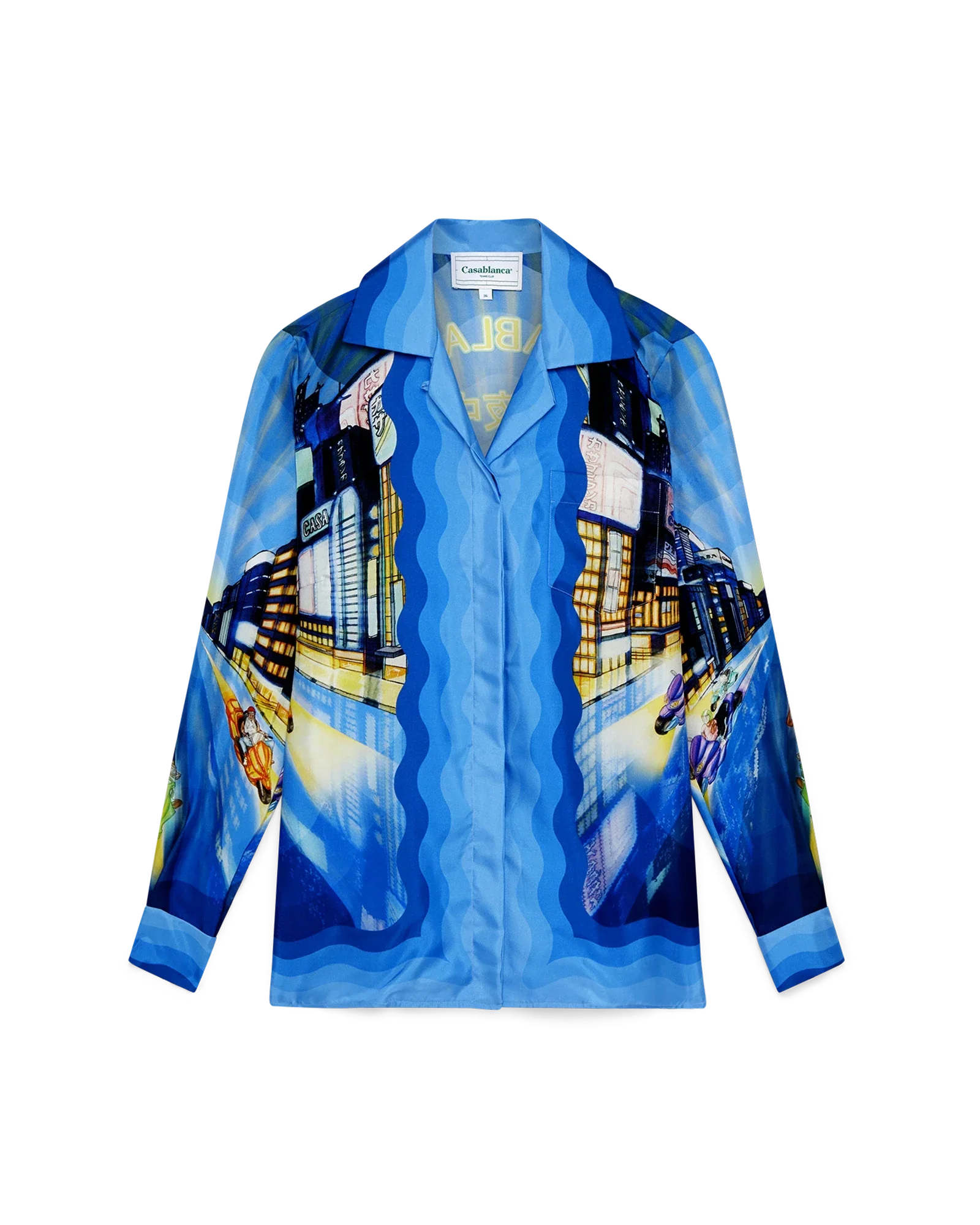 Camisa de seda Tokyo Night
