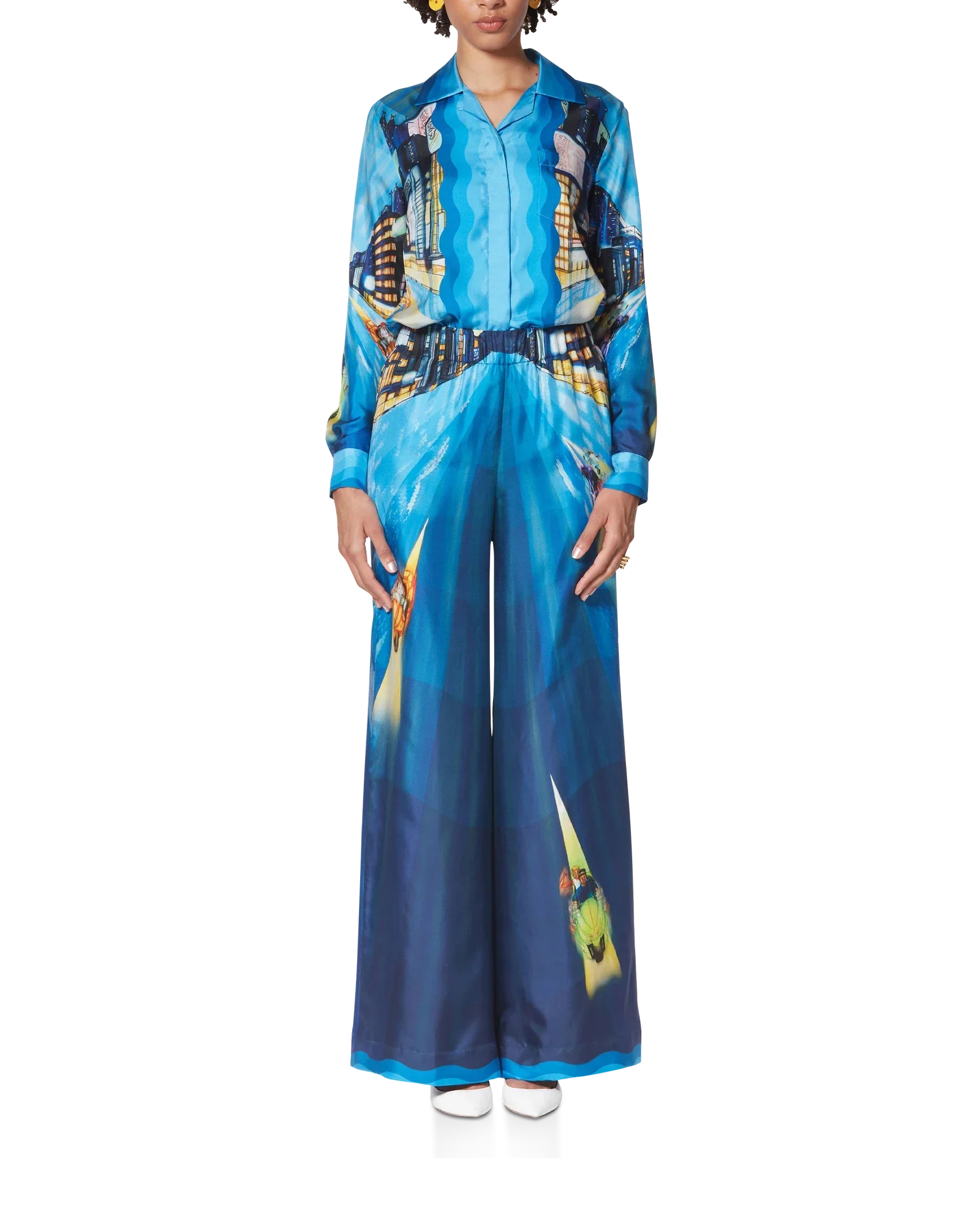 Camisa de seda Tokyo Night