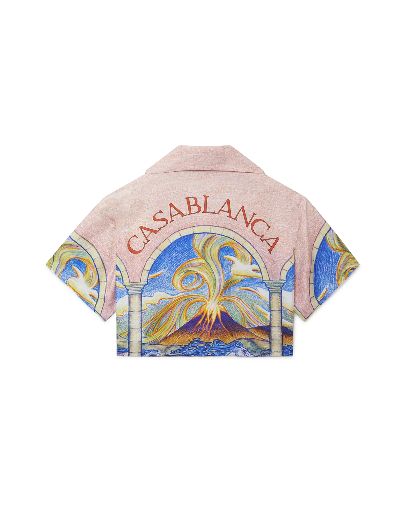 Camisa de seda corta Wild Horses