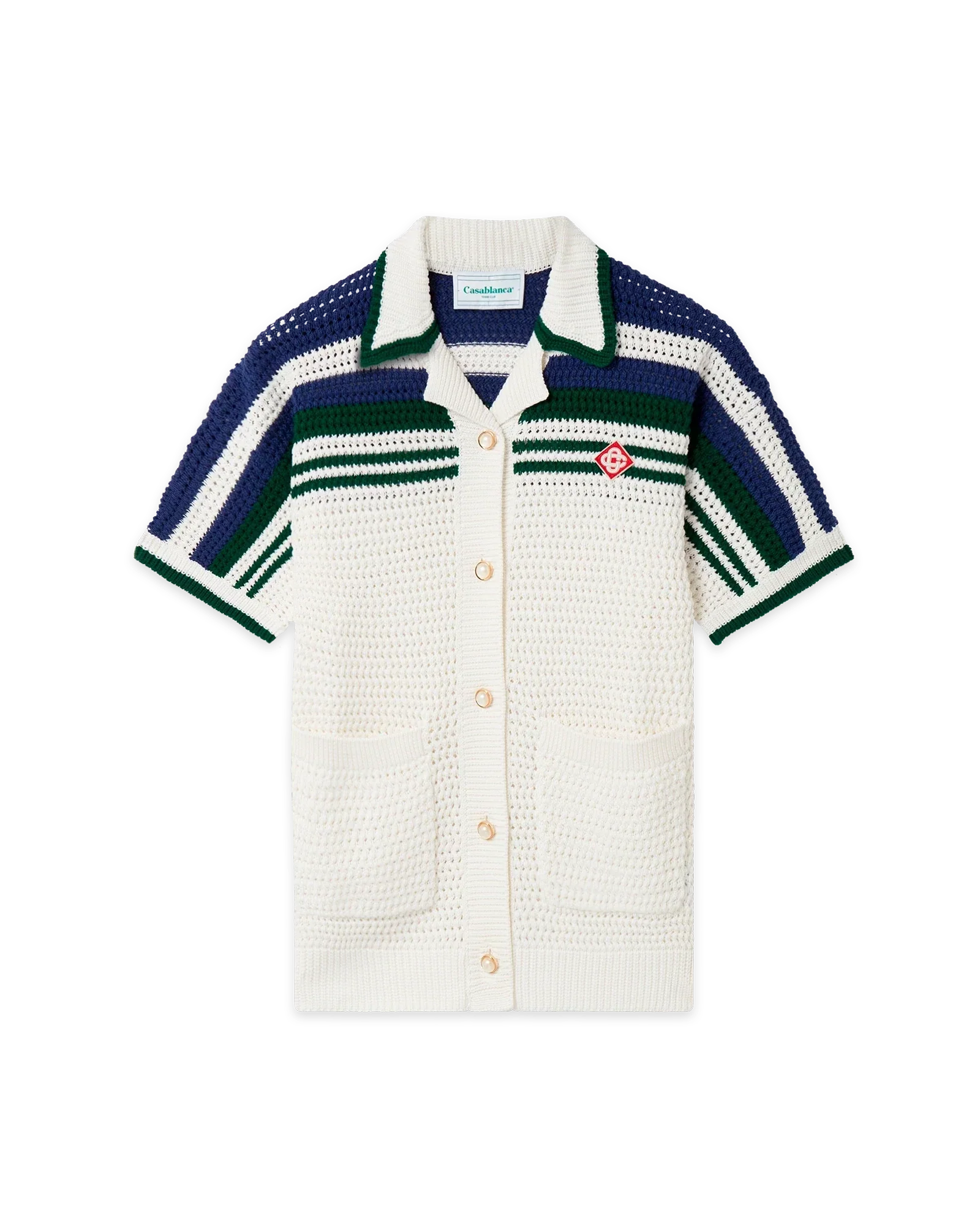 Camiseta de tenis de crochet