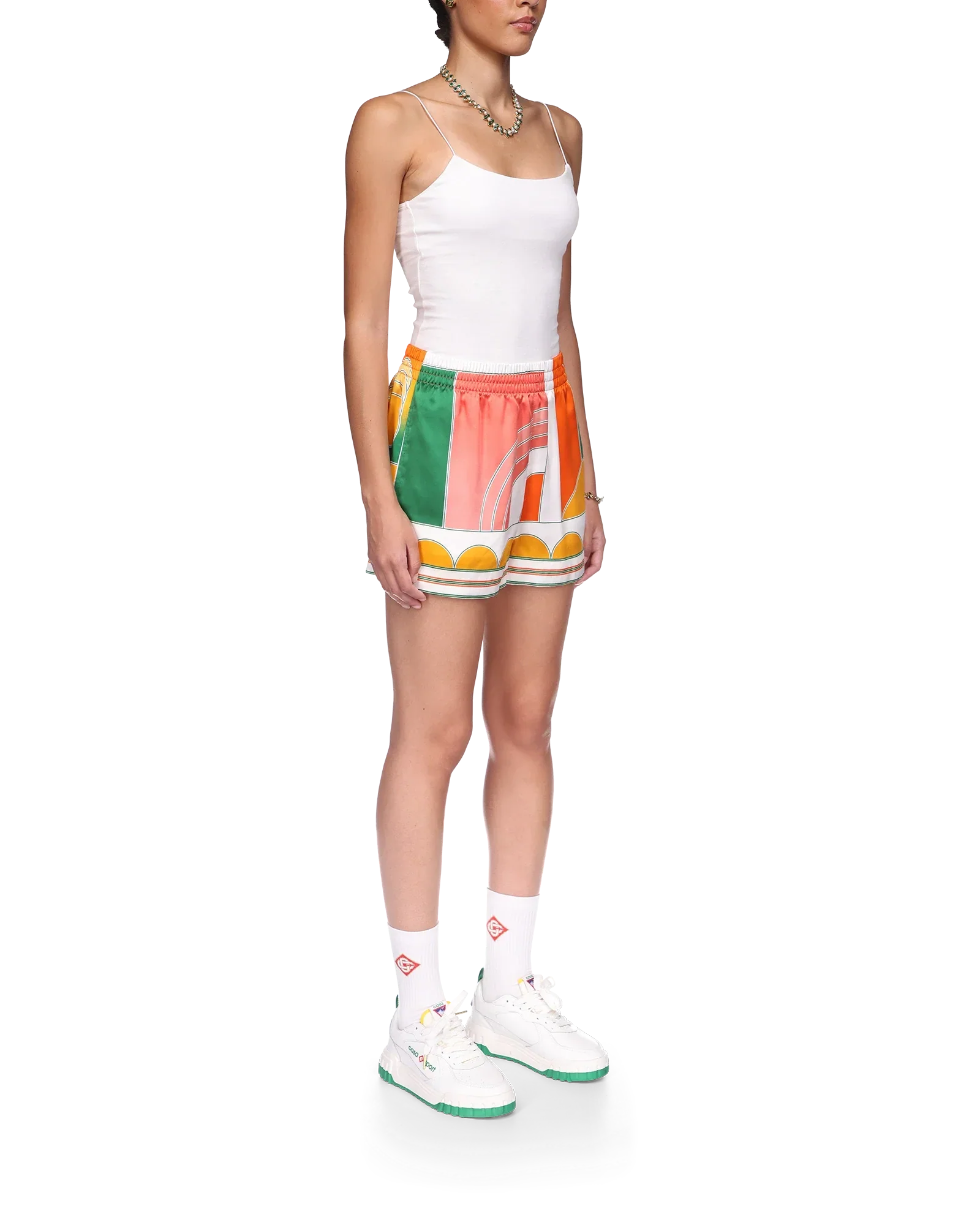 Pantalones cortos de seda Summer Court