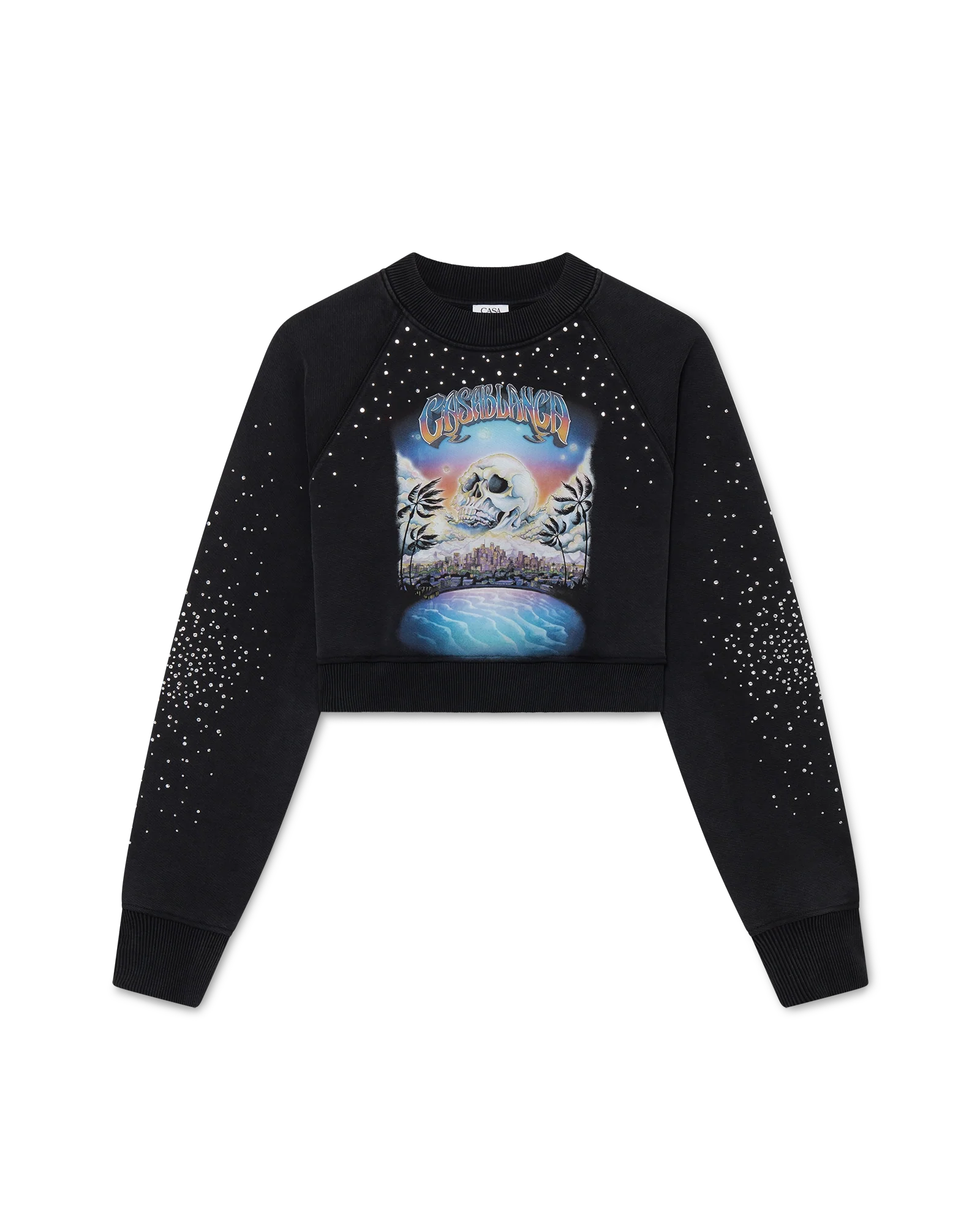 Sudadera corta con adornos de cristales de The Premonition