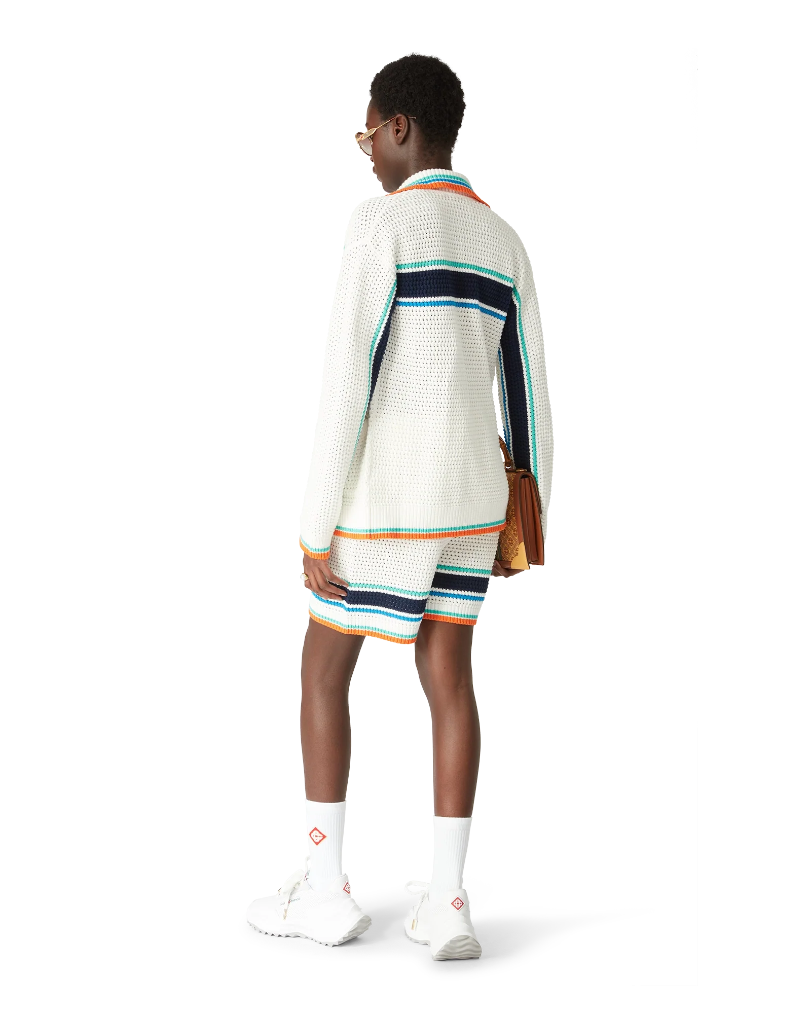 Pantalones cortos de tenis de crochet