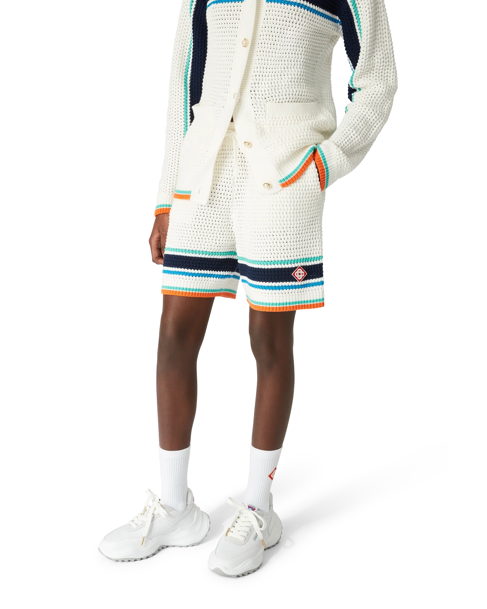 Pantalones cortos de tenis de crochet