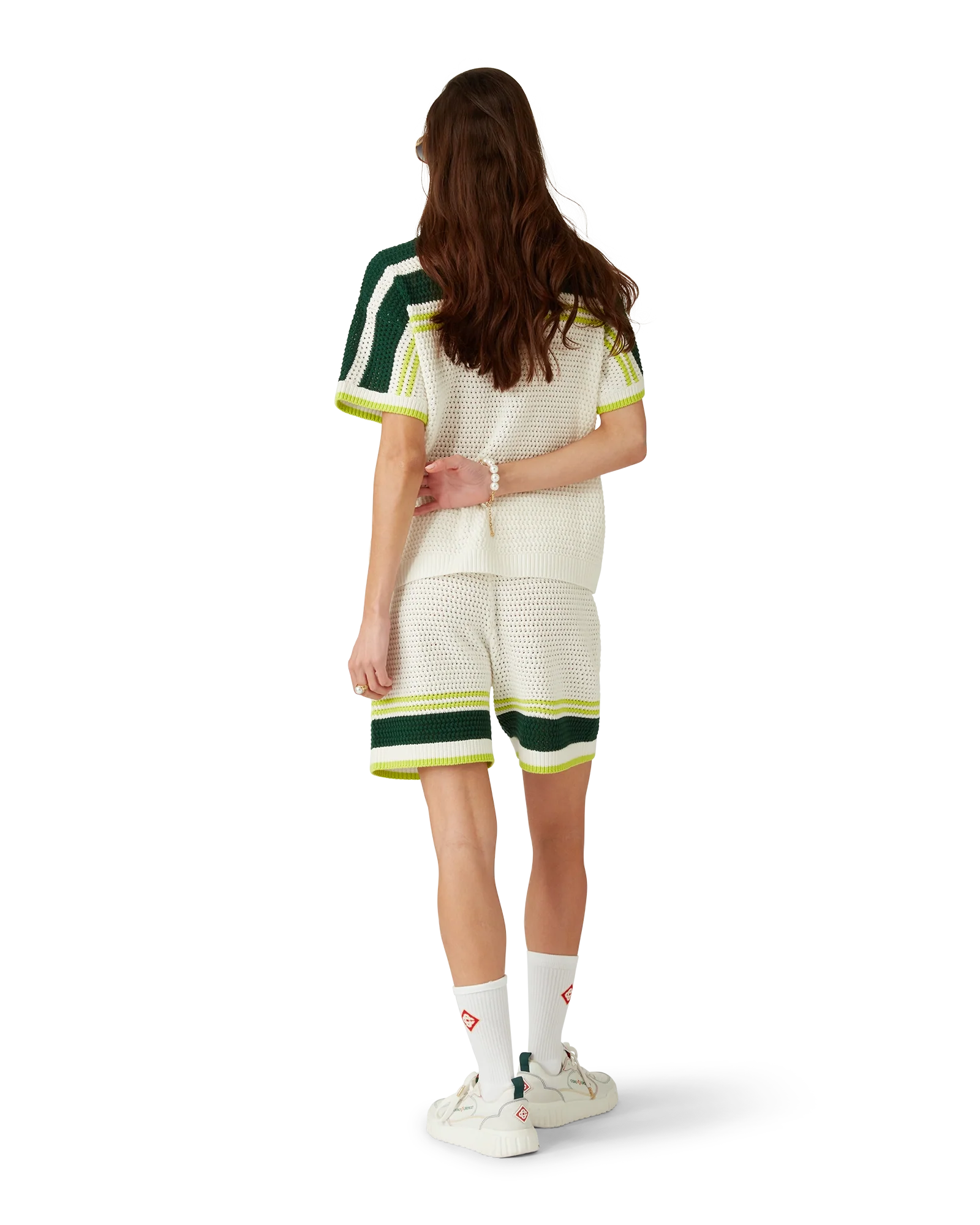 Camiseta de tenis de crochet